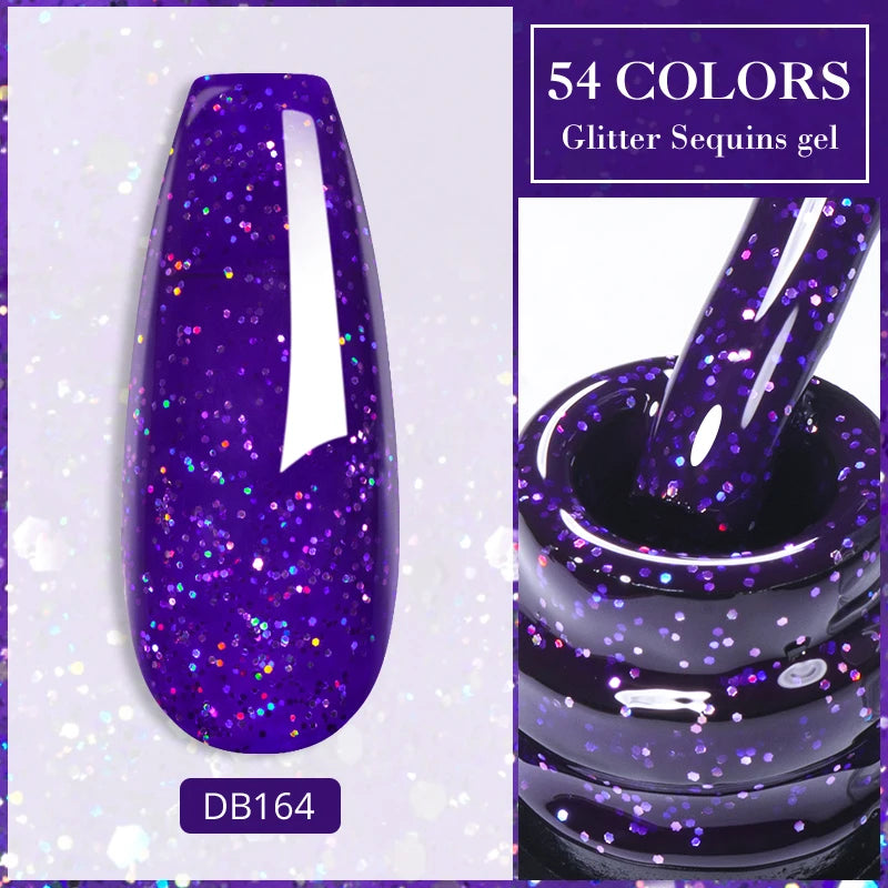 Metalic, Pastell, Glitter Gellack 6ml, 63 olika färger - 24 Timmar Deals