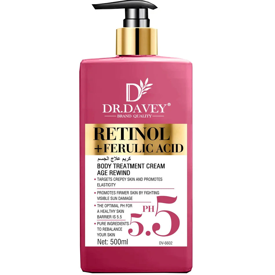 PH 5.5 Retinol Body Lotion Firming Moisturizer Wrinkle Cream Boosts Skin Firmness For Face, Body, Dry Skin Improves Elasticity - 24 Timmar Deals