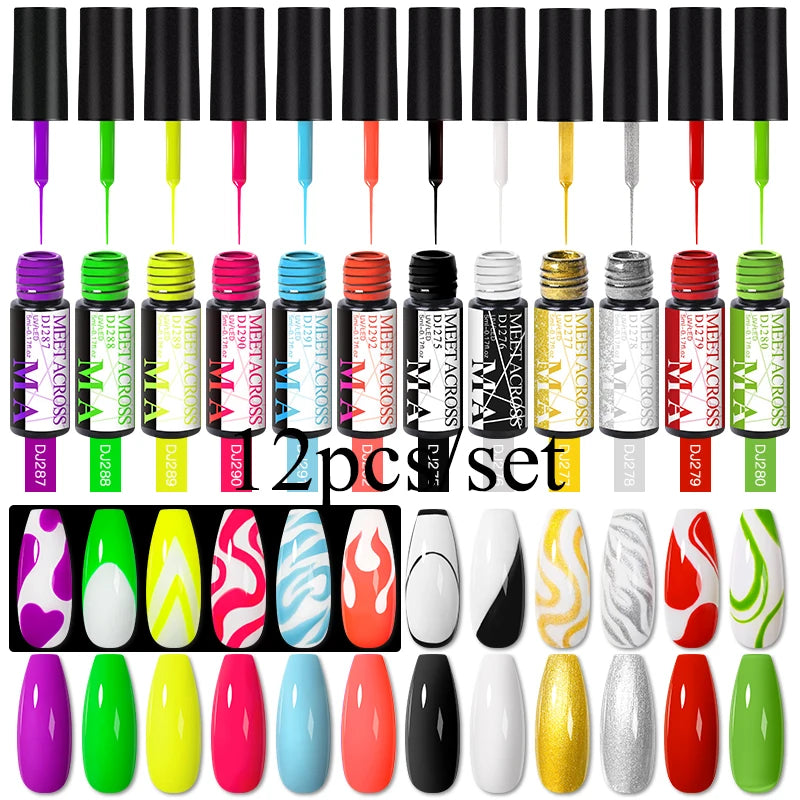 12st Line Gel Polish Set - 24 Timmar Deals