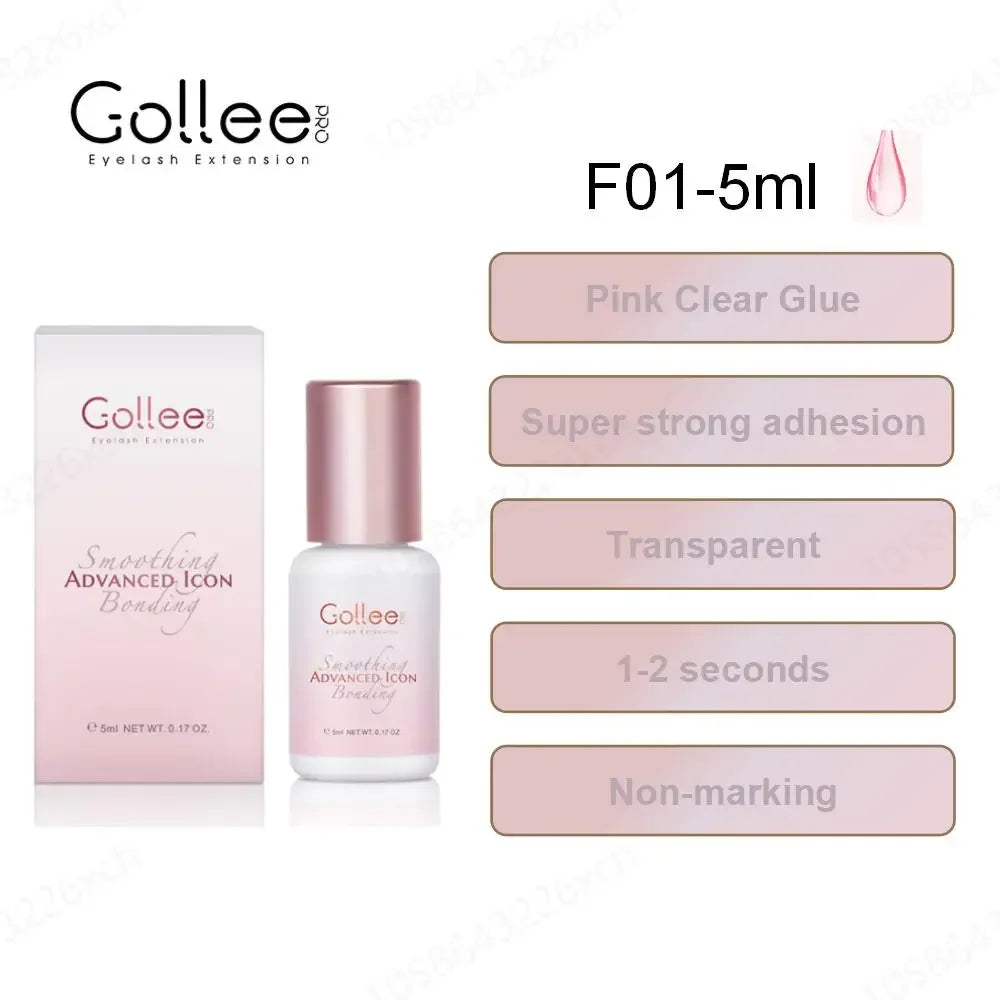 Gollee 5ml Eyelash Extension Glue 0.5 Second Fast Drying False Eye Lash Extension Glue Gollee Super Bonder Eyelash Glue Primer - 24 Timmar Deals