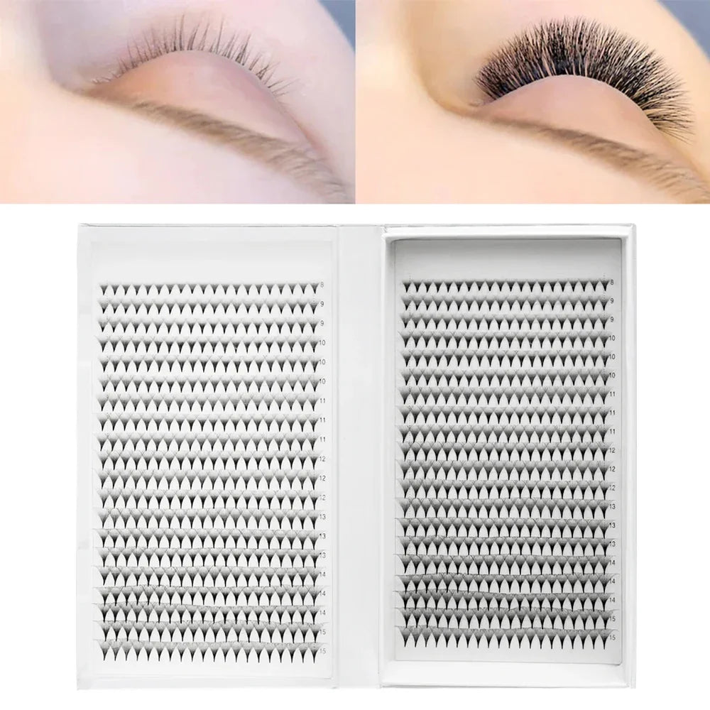 800/1600 Fans Premade Volume Lashes Fan Individual Sharp Pointy Base Premade Russian Volume Fans Eyelash Extension - 24 Timmar Deals