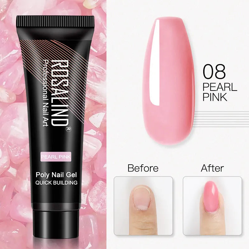 15 ml Poly Nagelgel härdad med UV/LED-lampa - 24 Timmar Deals