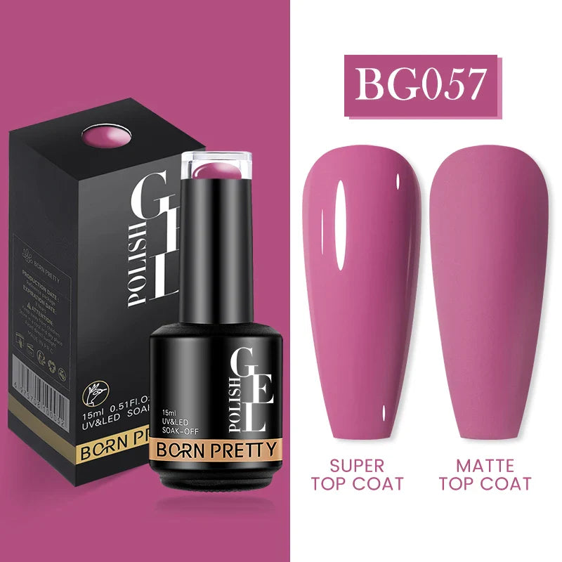 15ml Soak Off UV LED Gel Nail Polish Hybrid Varnish Nail Art Manicure 114 Colors Semi-Permanent Base Top Coat - 24 Timmar Deals