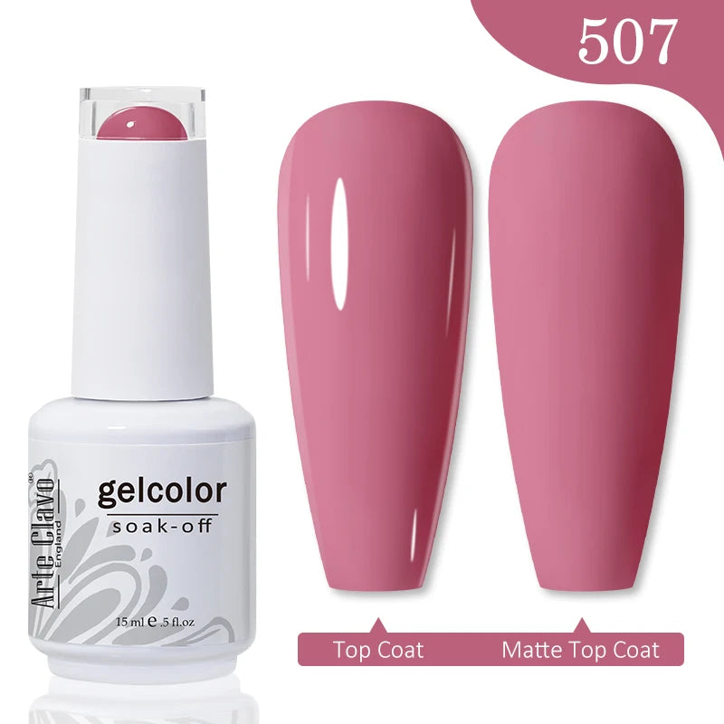 Pink Series Gellack 15ml Soak Off UV LED - 24 Timmar Deals