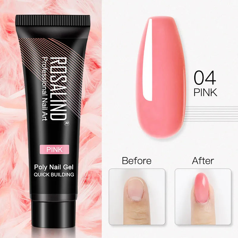15 ml Poly Nagelgel härdad med UV/LED-lampa - 24 Timmar Deals