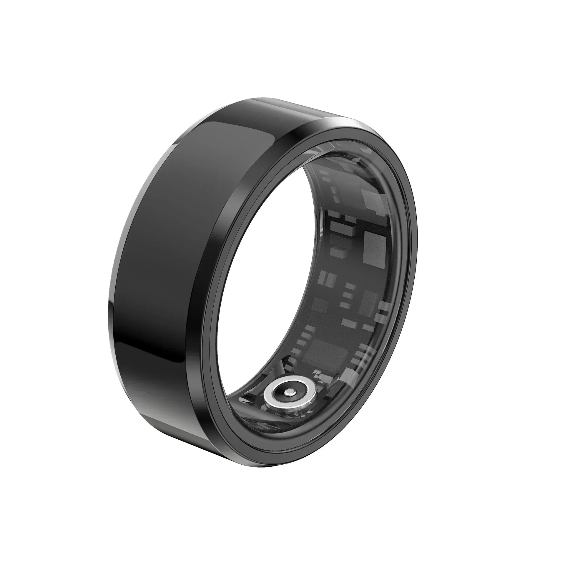 Smart Ring Steel Shell Sömnhälsoövervakning 3ATM Vattentät multisportlägesring för Xiaomi, Huawei, IOS - 24 Timmar Deals