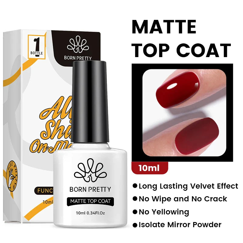 BORN PRETTY 1PC Black White Red Color Collection Nail Gel Polish 10ml Varnis Semi-permanent Soak Off UV LED Gel for Manicure - 24 Timmar Deals