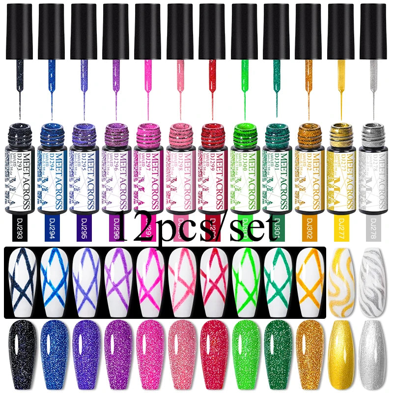 12st Line Gel Polish Set - 24 Timmar Deals