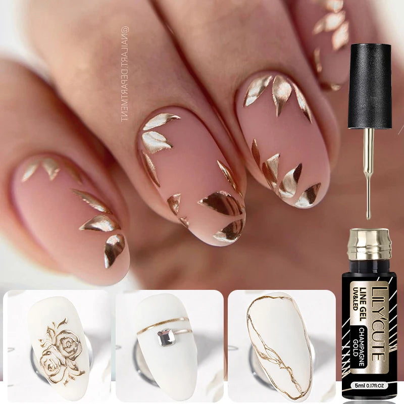 5ml Liner Gel Polish Painting Stripe pensel - 24 Timmar Deals