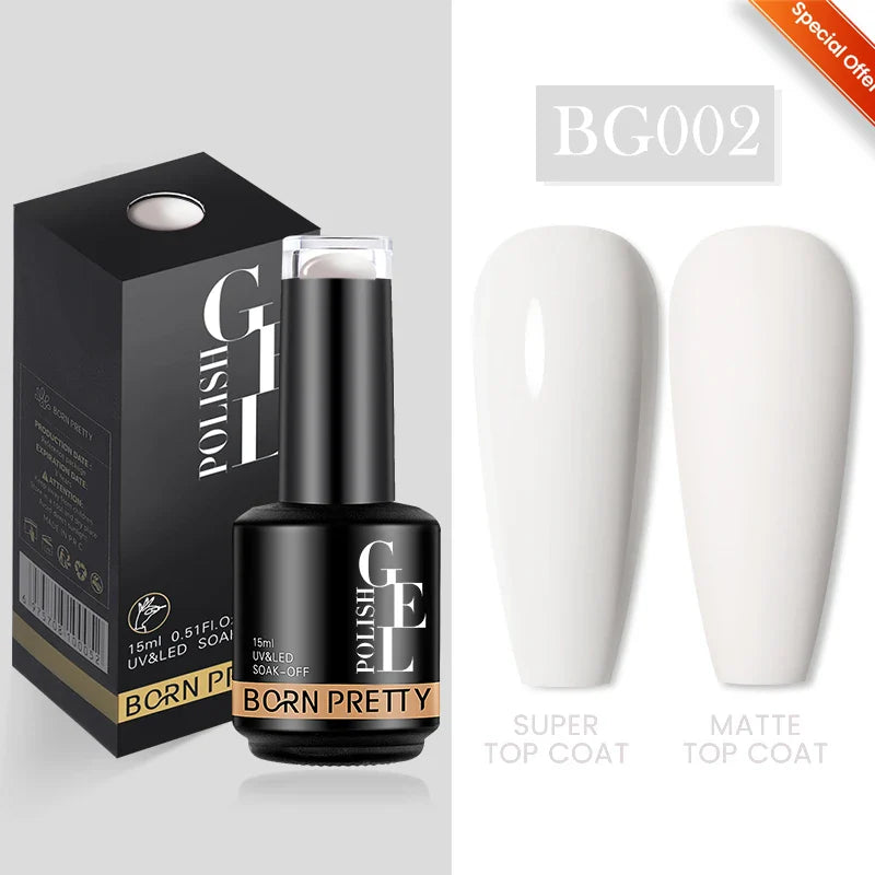 15ml Soak Off UV LED Gel Nail Polish Hybrid Varnish Nail Art Manicure 114 Colors Semi-Permanent Base Top Coat - 24 Timmar Deals