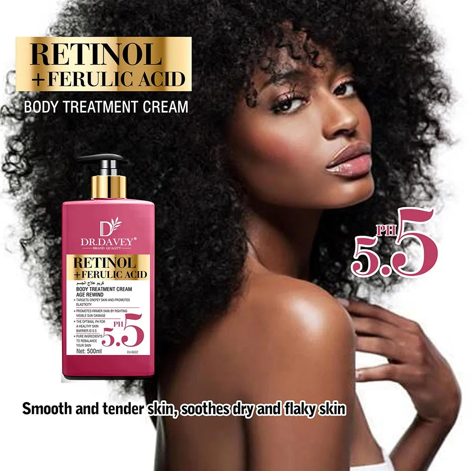 PH 5.5 Retinol Body Lotion Firming Moisturizer Wrinkle Cream Boosts Skin Firmness For Face, Body, Dry Skin Improves Elasticity - 24 Timmar Deals