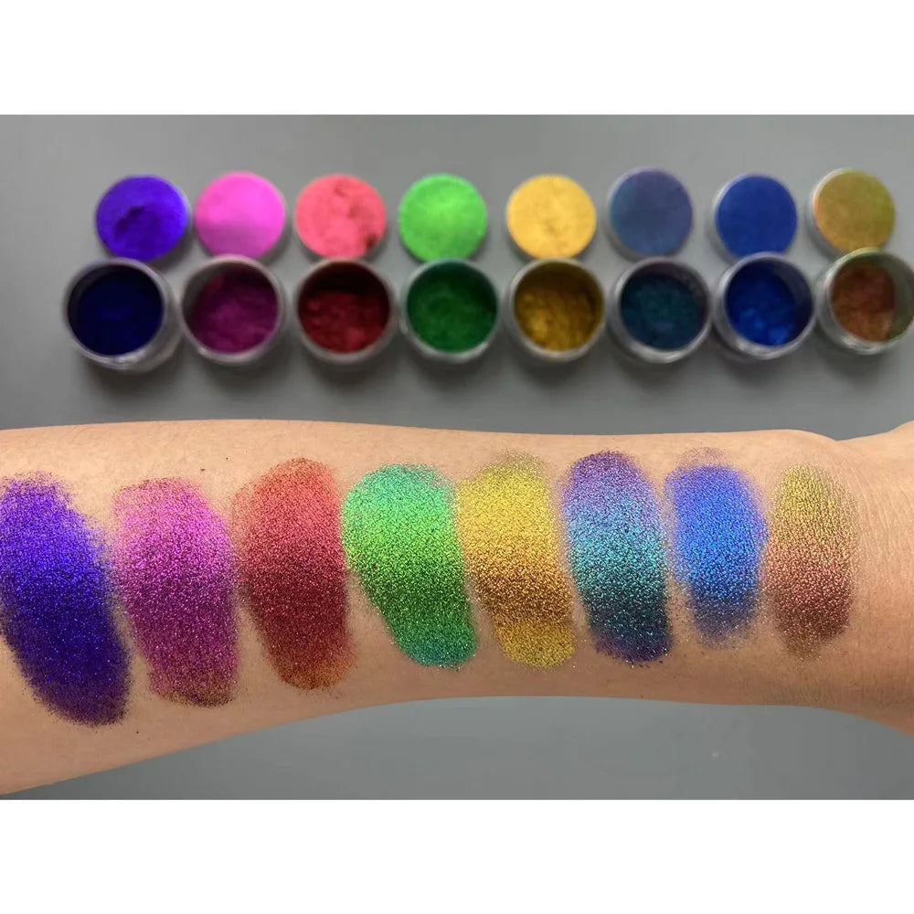 Magic Color Change Chrome Powders Super Chameleon Pigment Cosmetic For Eyeshadow Läppar Nail Art - 24 Timmar Deals