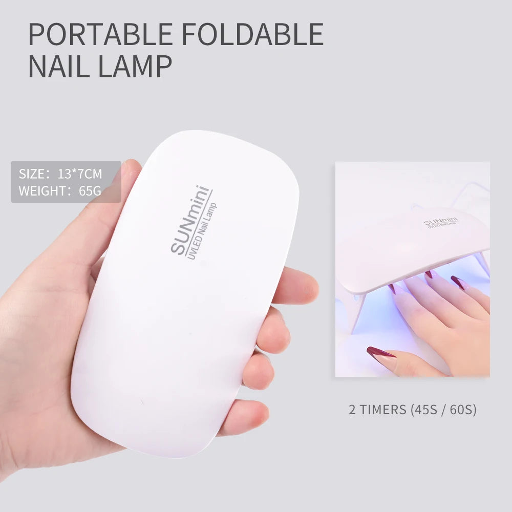 UV-nagellampa Bärbar USB-uppladdningsbar UV LED - 24 Timmar Deals