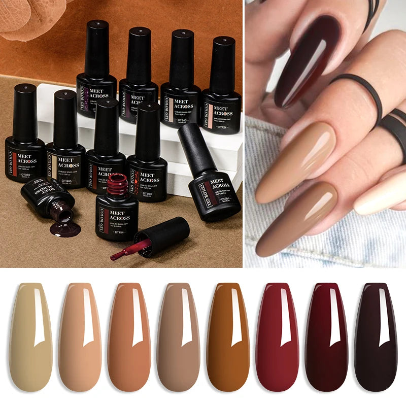 7ml Brown Series Gellack Höstkaffe Färg - 24 Timmar Deals