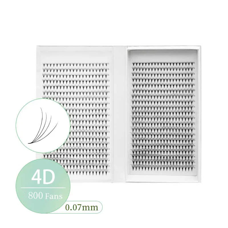 800/1600 Fans Premade Volume Lashes Fan Individual Sharp Pointy Base Premade Russian Volume Fans Eyelash Extension - 24 Timmar Deals