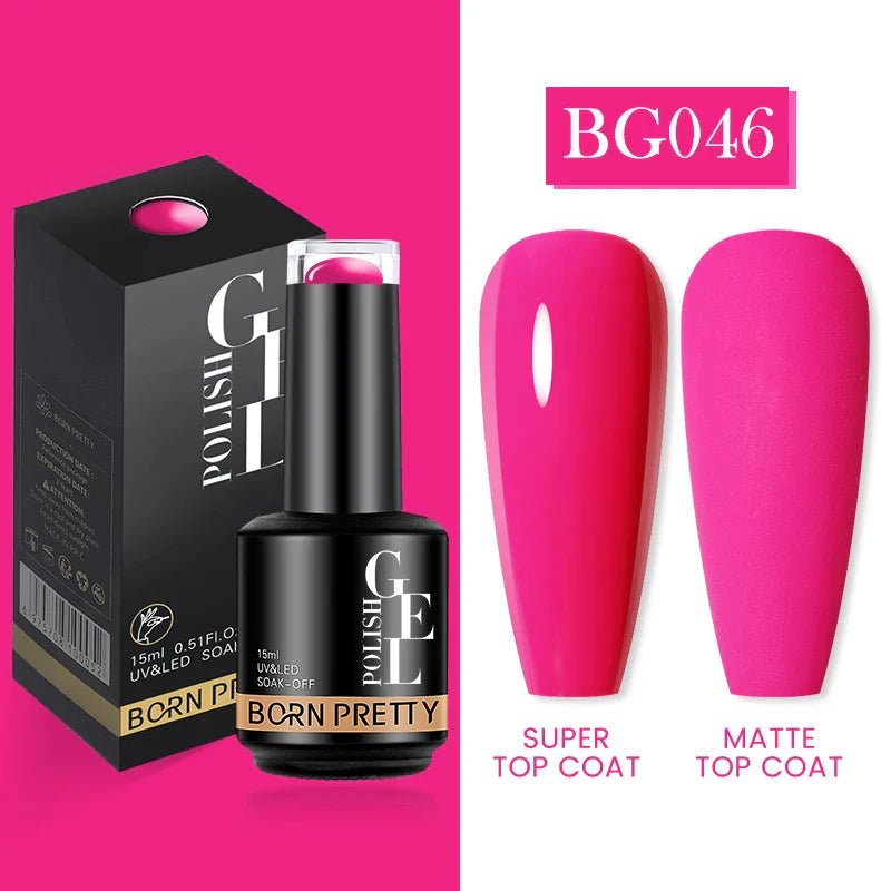 15ml Soak Off UV LED Gel Nail Polish Hybrid Varnish Nail Art Manicure 114 Colors Semi-Permanent Base Top Coat - 24 Timmar Deals