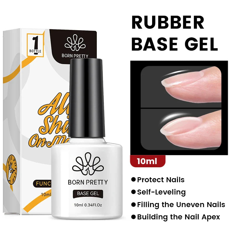 BORN PRETTY 1PC Black White Red Color Collection Nail Gel Polish 10ml Varnis Semi-permanent Soak Off UV LED Gel for Manicure - 24 Timmar Deals
