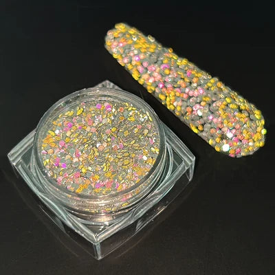 Holographic Nail Powder Net-2g Chrome Laser Mirror Glitter - 24 Timmar Deals