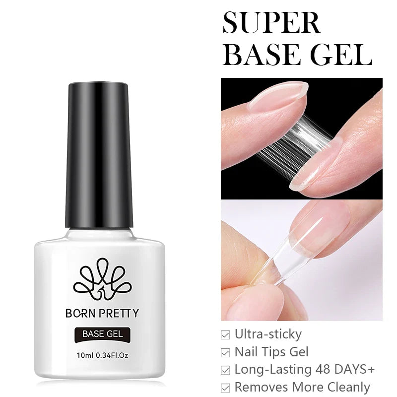 Transparent Jelly Nude Gellack 10ml Sheer Glitter Crystal Varnish - 24 Timmar Deals