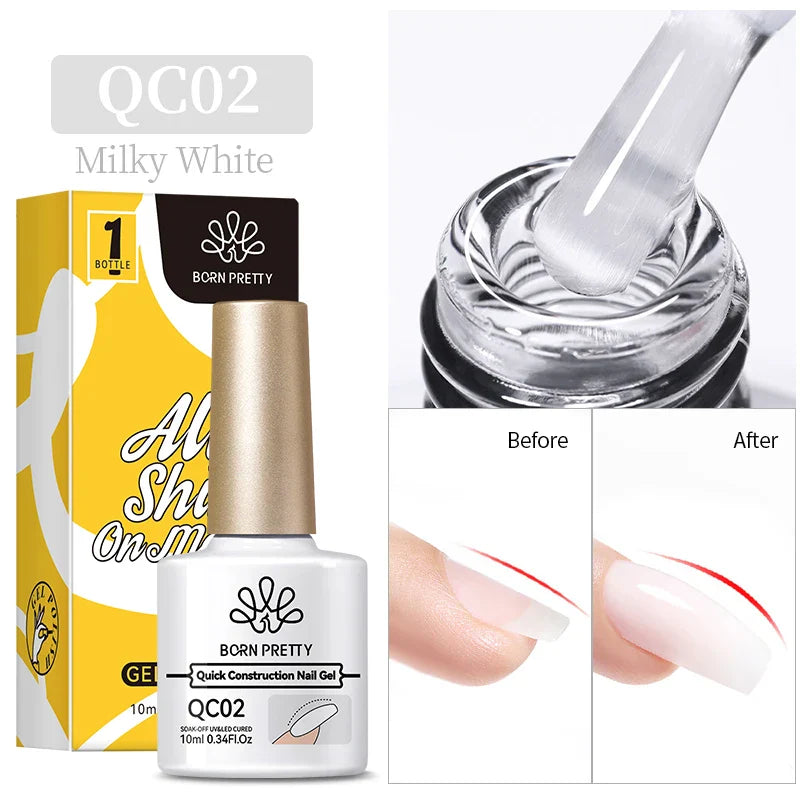 BORN PRETTY 1PC Black White Red Color Collection Nail Gel Polish 10ml Varnis Semi-permanent Soak Off UV LED Gel for Manicure - 24 Timmar Deals