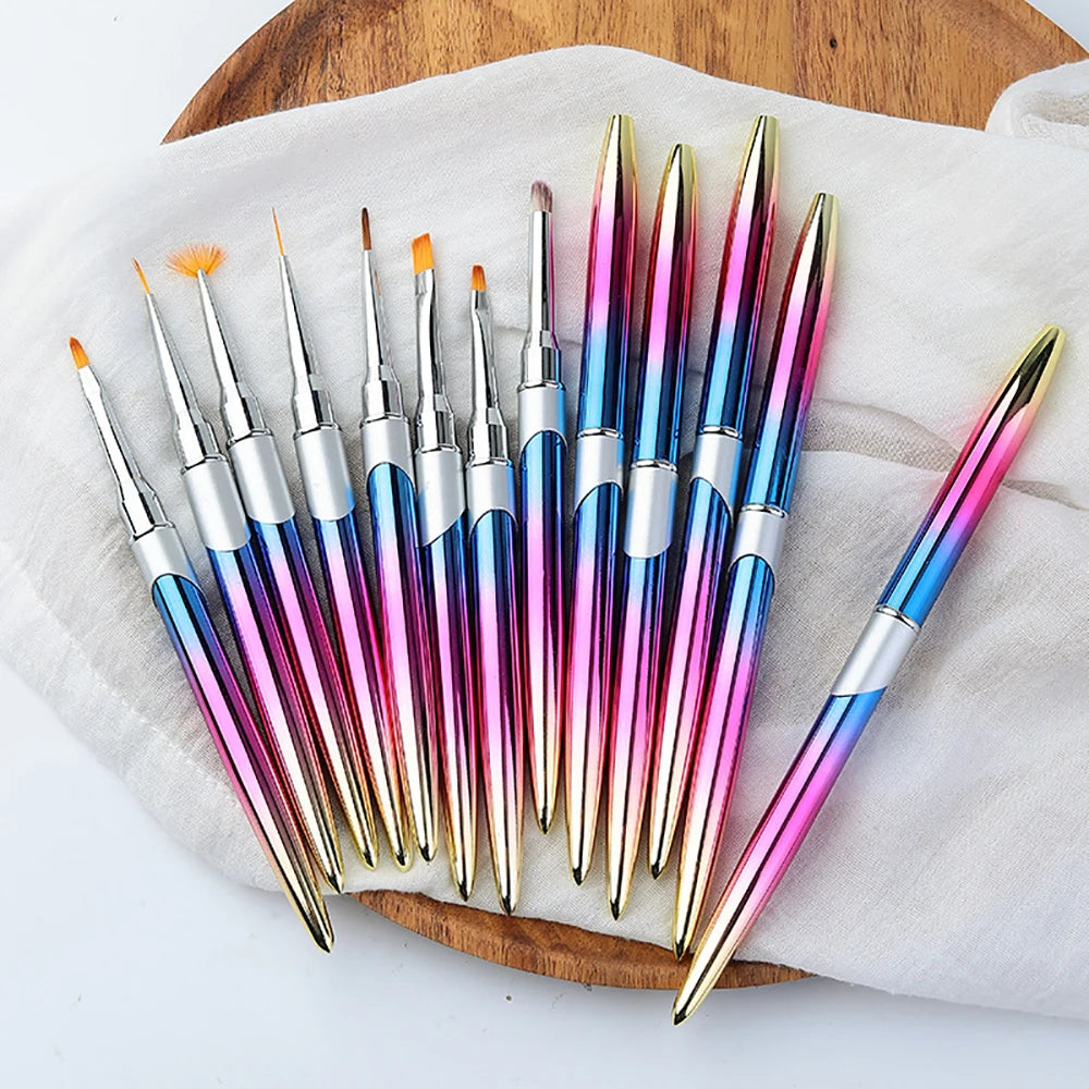 1 ST Nail Art Pensel, Akryl UV Gel Extension rush, Målning Ritning Pensel Liner - 24 Timmar Deals