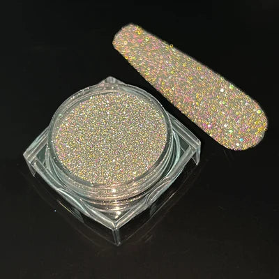 Holographic Nail Powder Net-2g Chrome Laser Mirror Glitter - 24 Timmar Deals