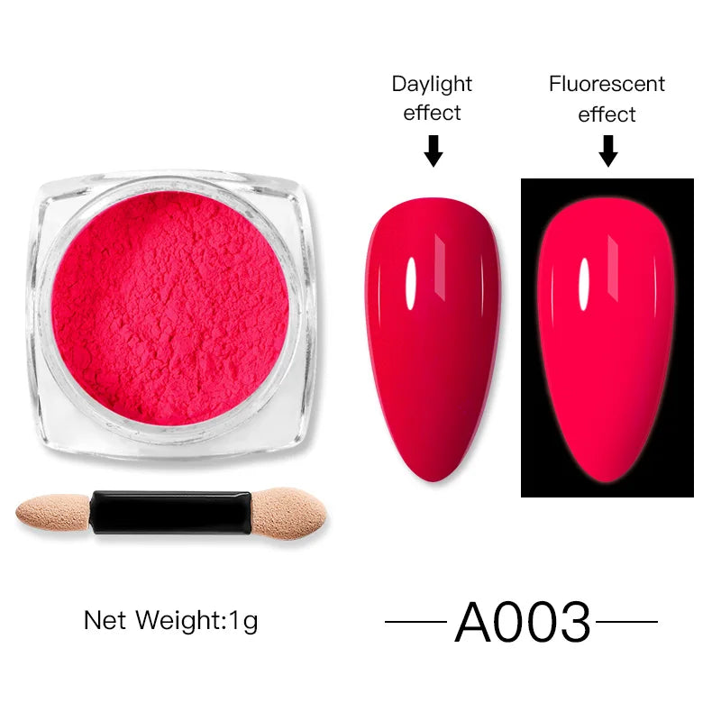 Holografisk Nail Glitter Pulver Laser Pigment Nail Art Dust Mirror Chrome - 24 Timmar Deals