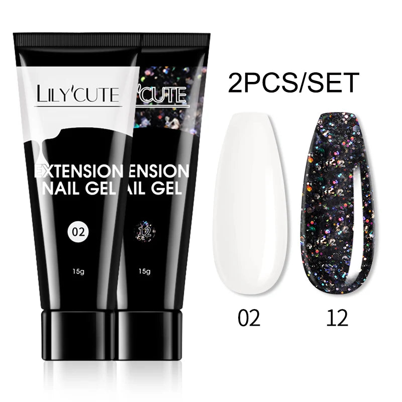15ml Polygel Nail Extension Set - 24 Timmar Deals