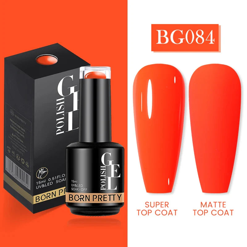 15ml Soak Off UV LED Gel Nail Polish Hybrid Varnish Nail Art Manicure 114 Colors Semi-Permanent Base Top Coat - 24 Timmar Deals