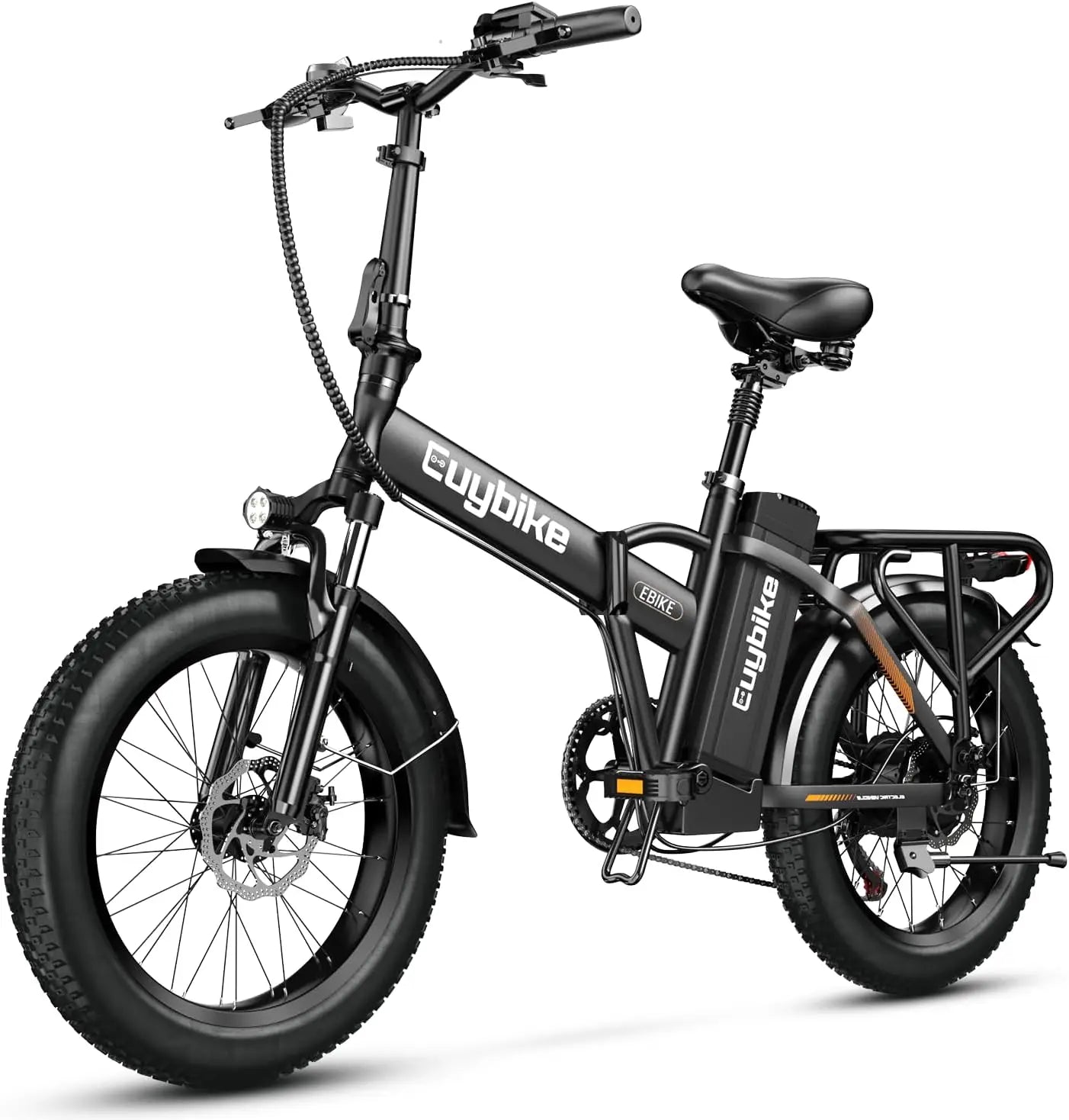 1000W hopfällbar, 48V 20AH stort löstagbart batteri E, 30 MPH, 80 Miles Max räckvidd, 20" Fat Tire Elcykel - 24 Timmar Deals