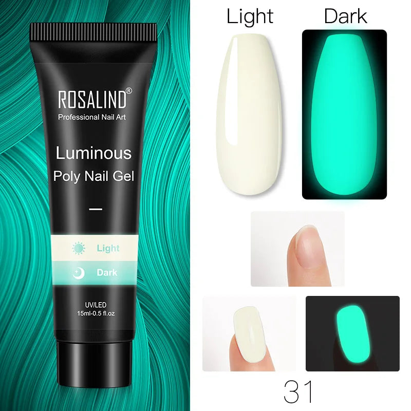 15 ml Poly Nagelgel härdad med UV/LED-lampa - 24 Timmar Deals
