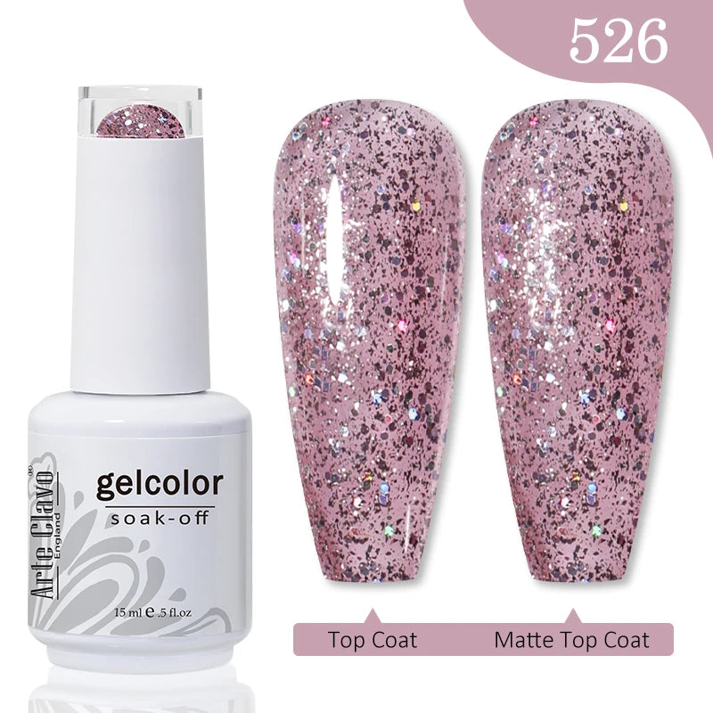 Pink Series Gellack 15ml Soak Off UV LED - 24 Timmar Deals