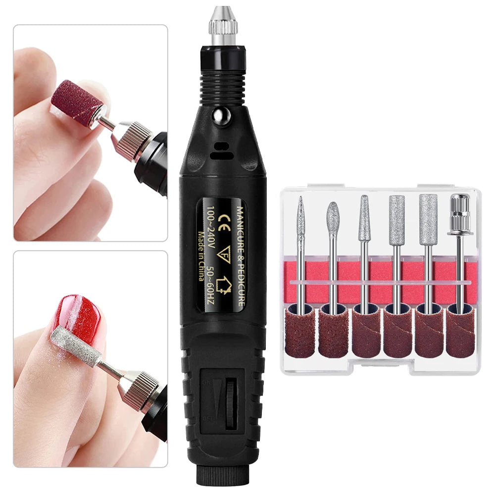 1 Set Professional Electric Nail Drill Machine - 24 Timmar Deals