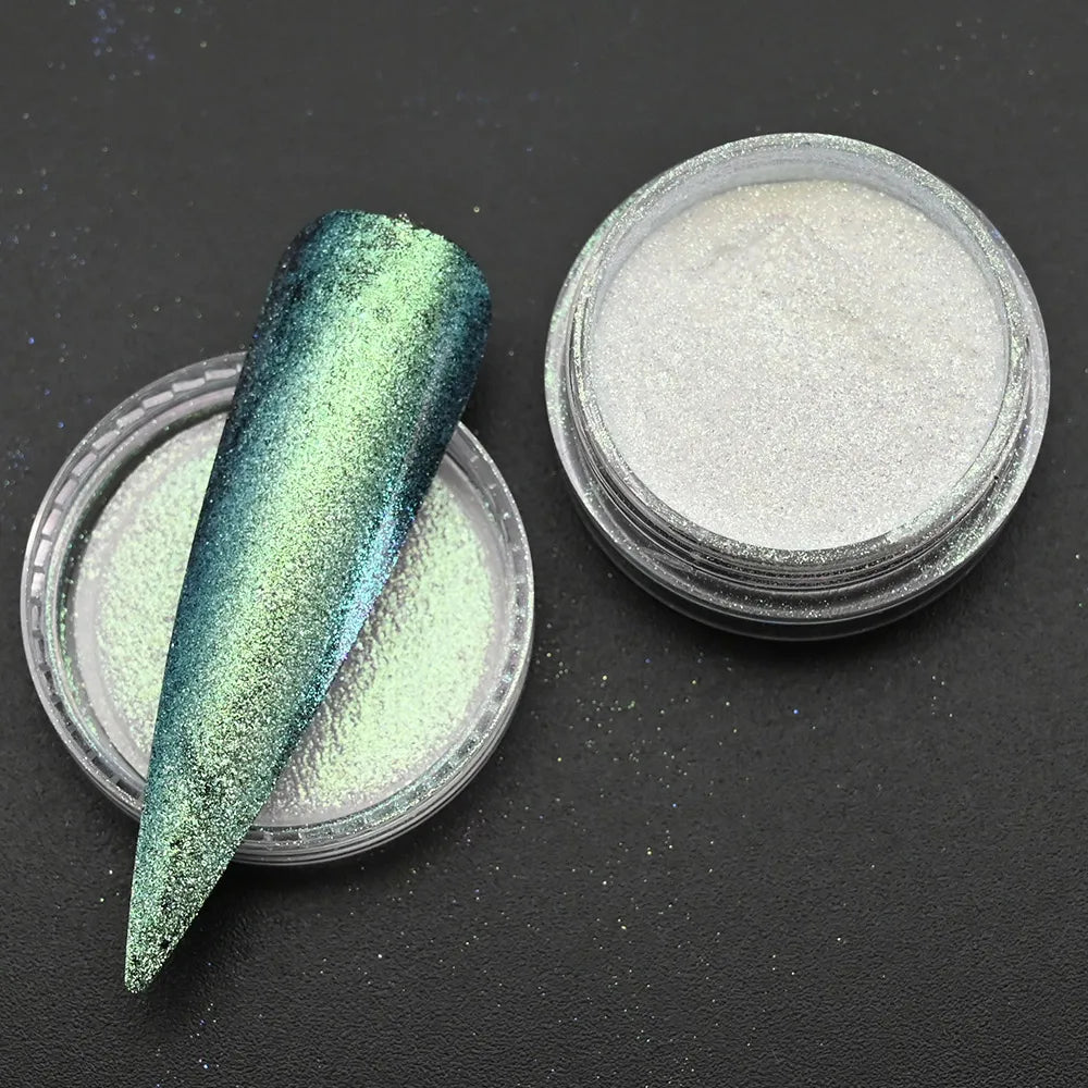 Holographic Nail Powder Net-2g Chrome Laser Mirror Glitter - 24 Timmar Deals
