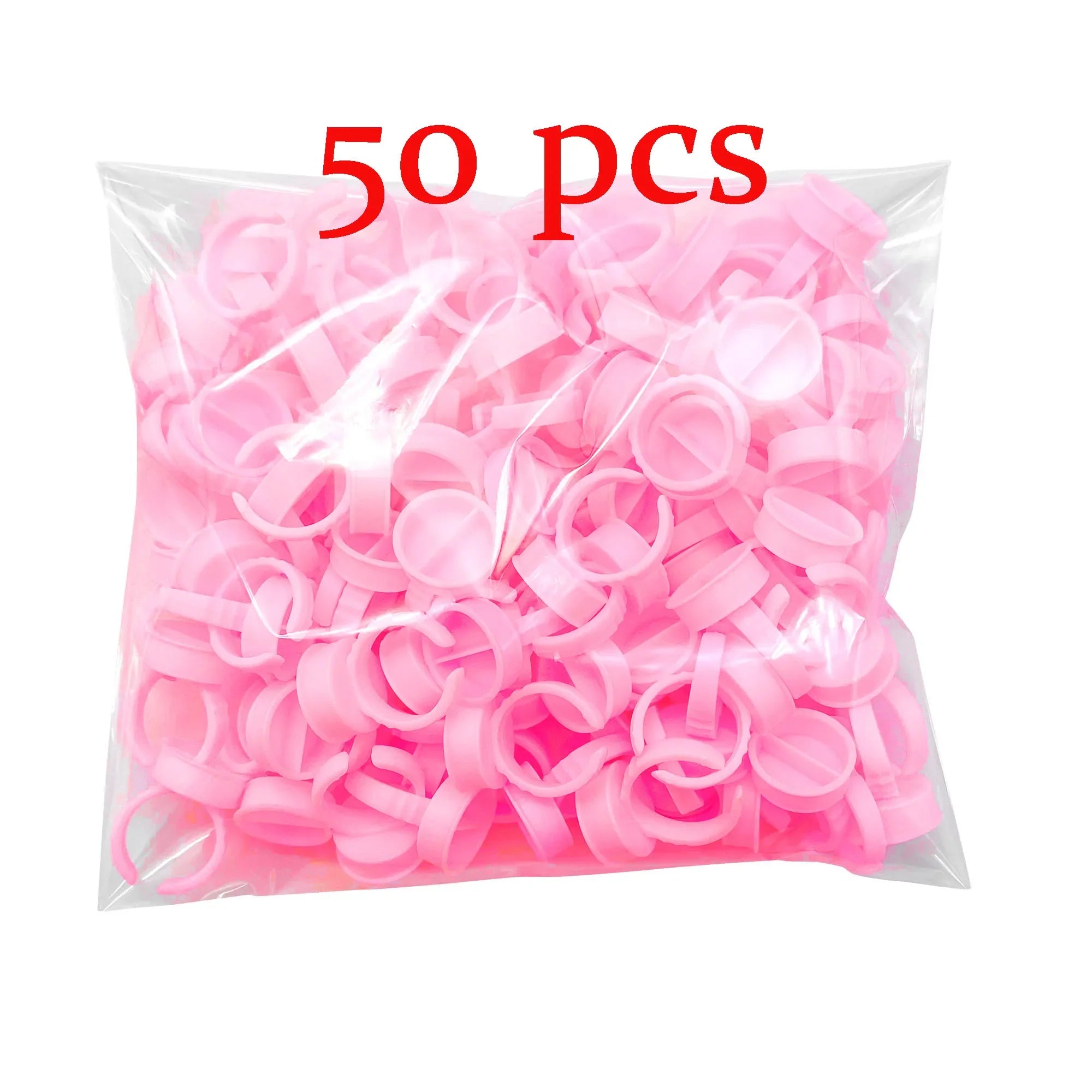 50/100 st Engångs ögonfranslim Cup Ringar Hållare Behållare Tatuering Pigment Ögonfransförlängningsverktyg Lash Supplies - 24 Timmar Deals