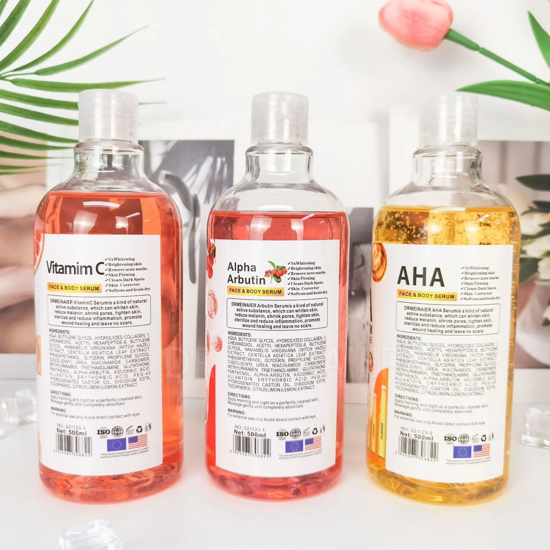 500ML Vitamin C AHA HYALURONIC& NICOTINAMIDE Face Serum - 24 Timmar Deals