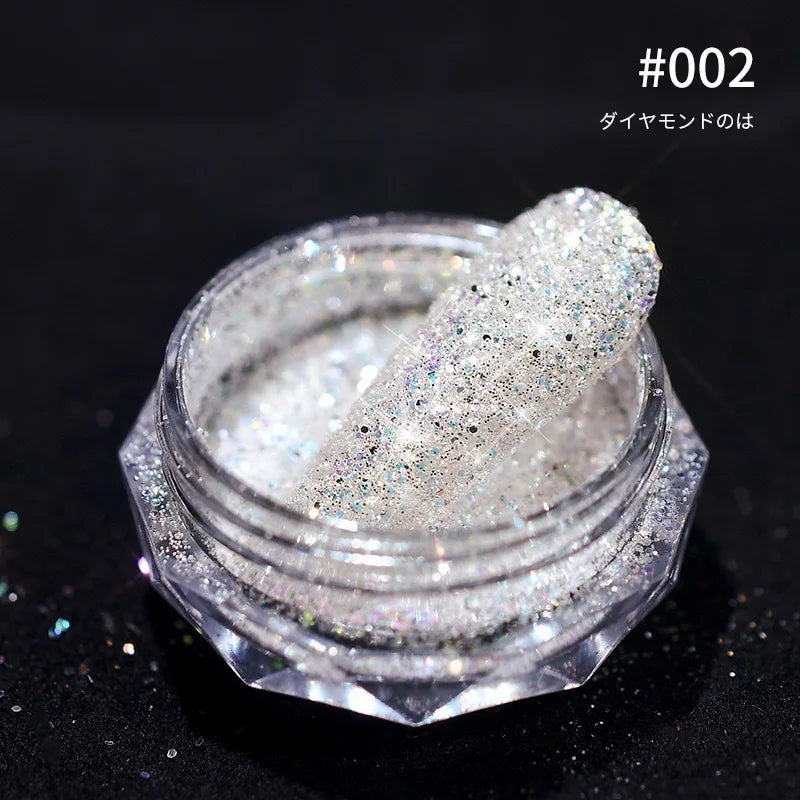 Holographic Nail Powder Net-2g Chrome Laser Mirror Glitter - 24 Timmar Deals