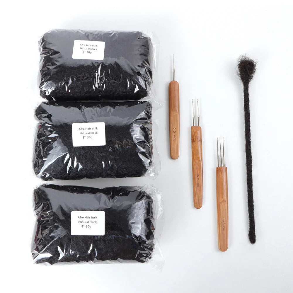 Afro Kinky Hair Bulk Dreadlocks Extensions Dread Hair Extensions - 24 Timmar Deals