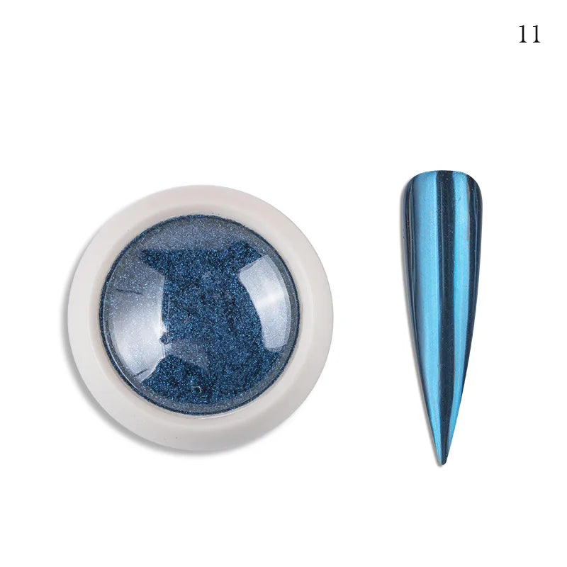 Holographic Nail Powder Net-2g Chrome Laser Mirror Glitter - 24 Timmar Deals