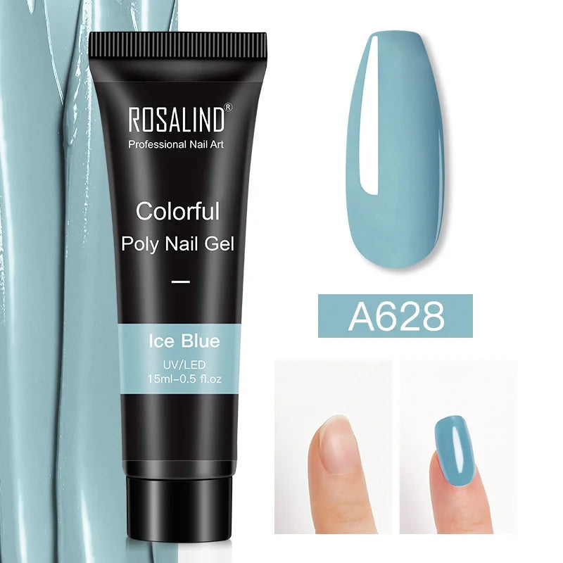 Poly Nagelgel Akrylförlängning Kristall Nagelkonst Hybridlack Sliplösning Poly Nagellack Semipermanent 15/30ml - 24 Timmar Deals