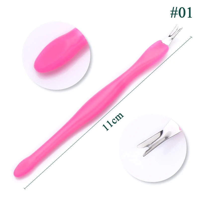 1 ST/5 ST Nagelbandstryckare i rostfritt stål, verktyg för borttagning av nagelband - 24 Timmar Deals