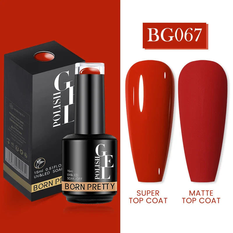 15ml Soak Off UV LED Gel Nail Polish Hybrid Varnish Nail Art Manicure 114 Colors Semi-Permanent Base Top Coat - 24 Timmar Deals