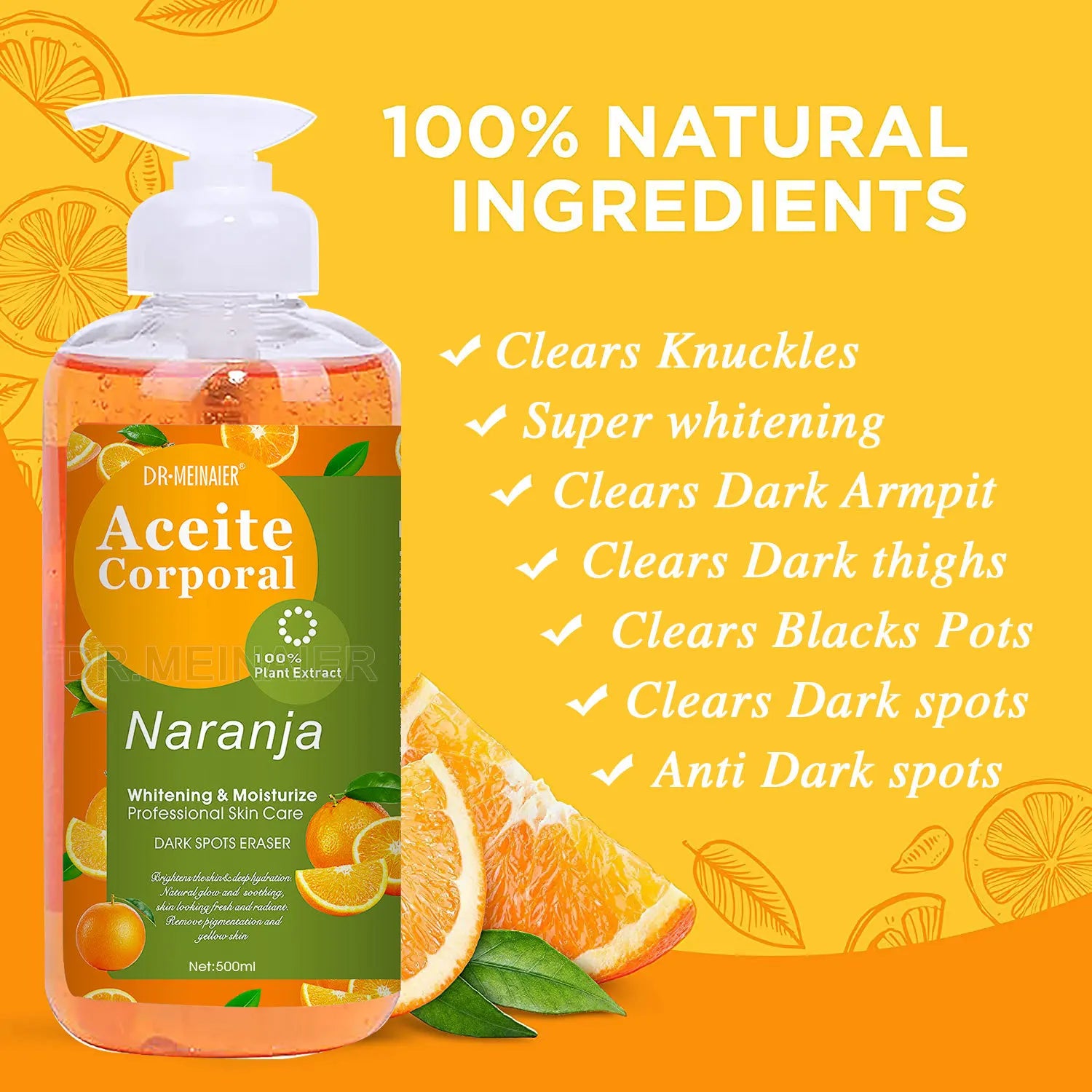 500ML Vitamin C AHA HYALURONIC& NICOTINAMIDE Face Serum - 24 Timmar Deals