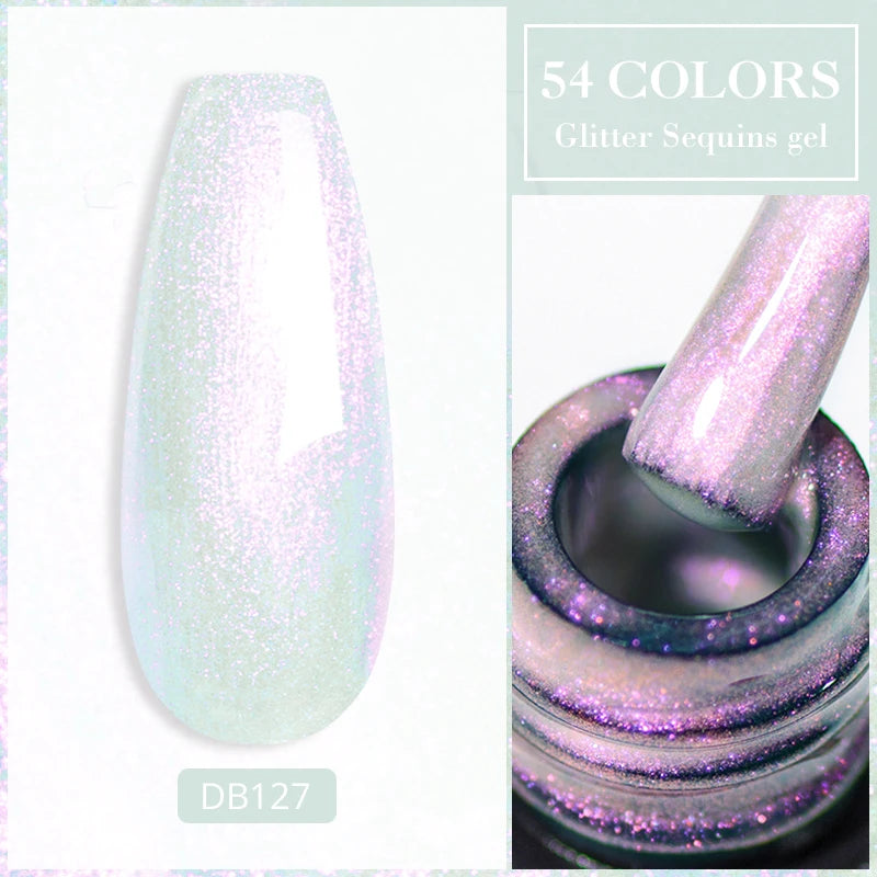Metalic, Pastell, Glitter Gellack 6ml, 63 olika färger - 24 Timmar Deals