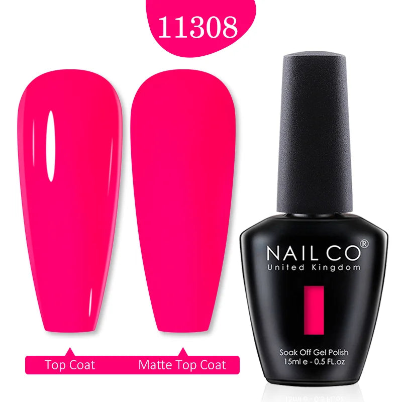 Gellack 15ml Röd Rosa Färg Gel Polish Blötlägg av Långvarig UV Gellack - 24 Timmar Deals