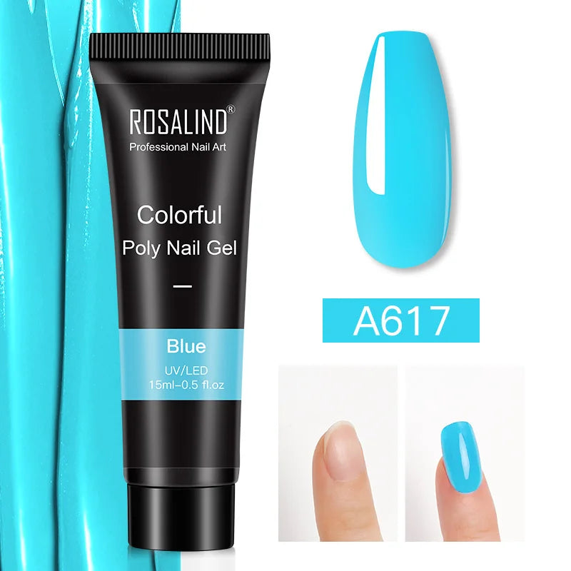 Poly Gel Akryl Extension Crystal Nail Art Hybrid Lack Slip Solution Poly Nagellack Semi Permanent 15/30ml - 24 Timmar Deals