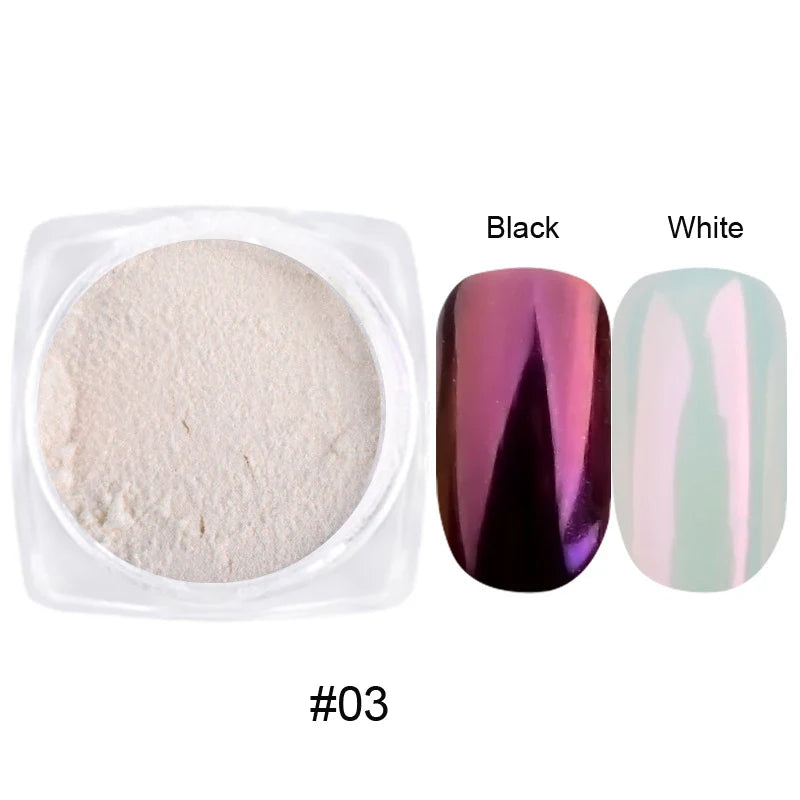 Holographic Nail Powder Net-2g Chrome Laser Mirror Glitter - 24 Timmar Deals