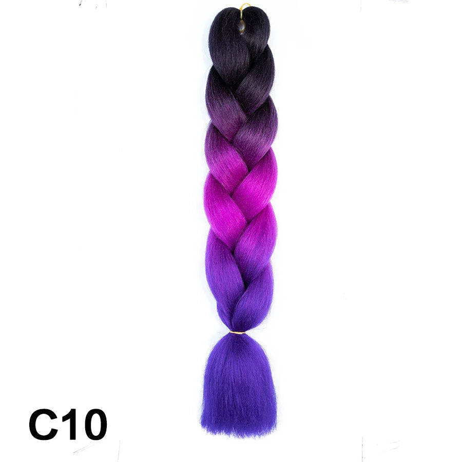 Syntetiska hårförlängningar för att göra afrikanskt fläthår högtemperaturfiber - 24 Timmar Deals