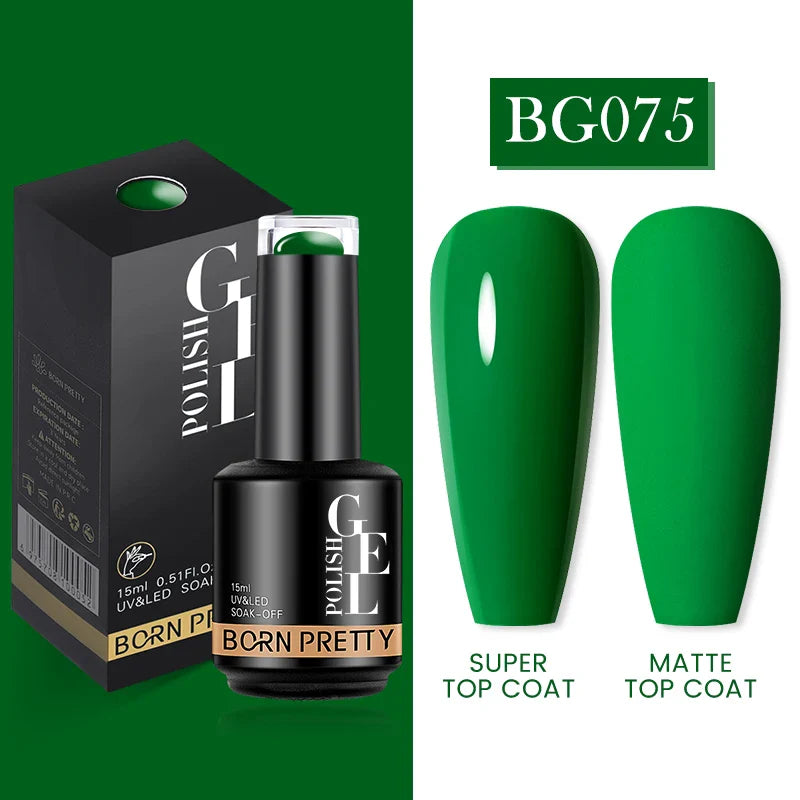 15ml Soak Off UV LED Gel Nail Polish Hybrid Varnish Nail Art Manicure 114 Colors Semi-Permanent Base Top Coat - 24 Timmar Deals