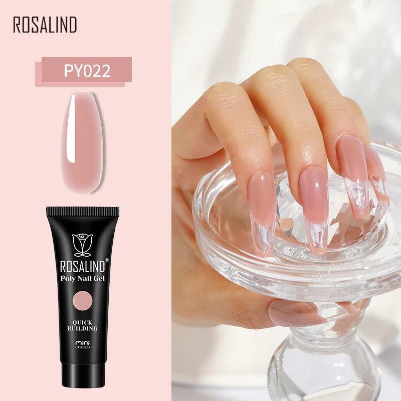 15/30 ml Poly Nail Gel Semi Permanent Akryl Extension Crystal Nail Art Fast Builder Hybrid Lack UV Poly Nagellack - 24 Timmar Deals